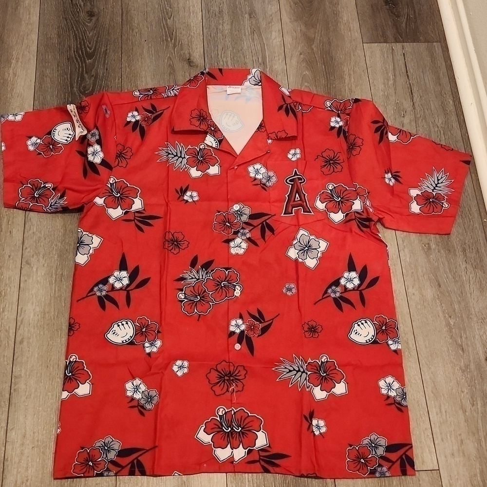 Angel's Hawaiian Button Up Shirt
